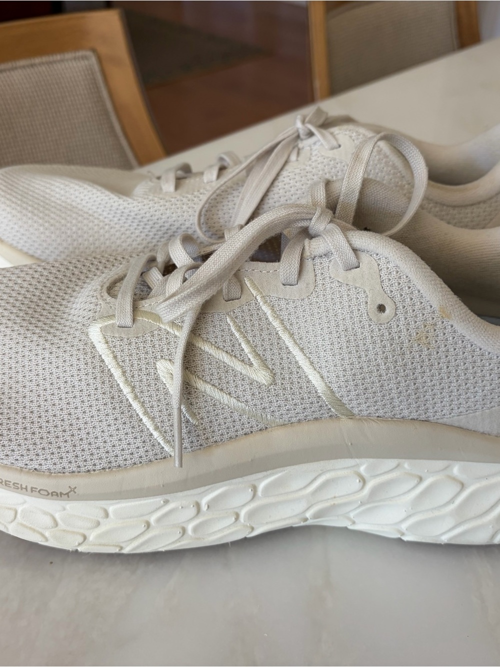 New Balance Women's Athletic Sneakers in Cream/Off-White